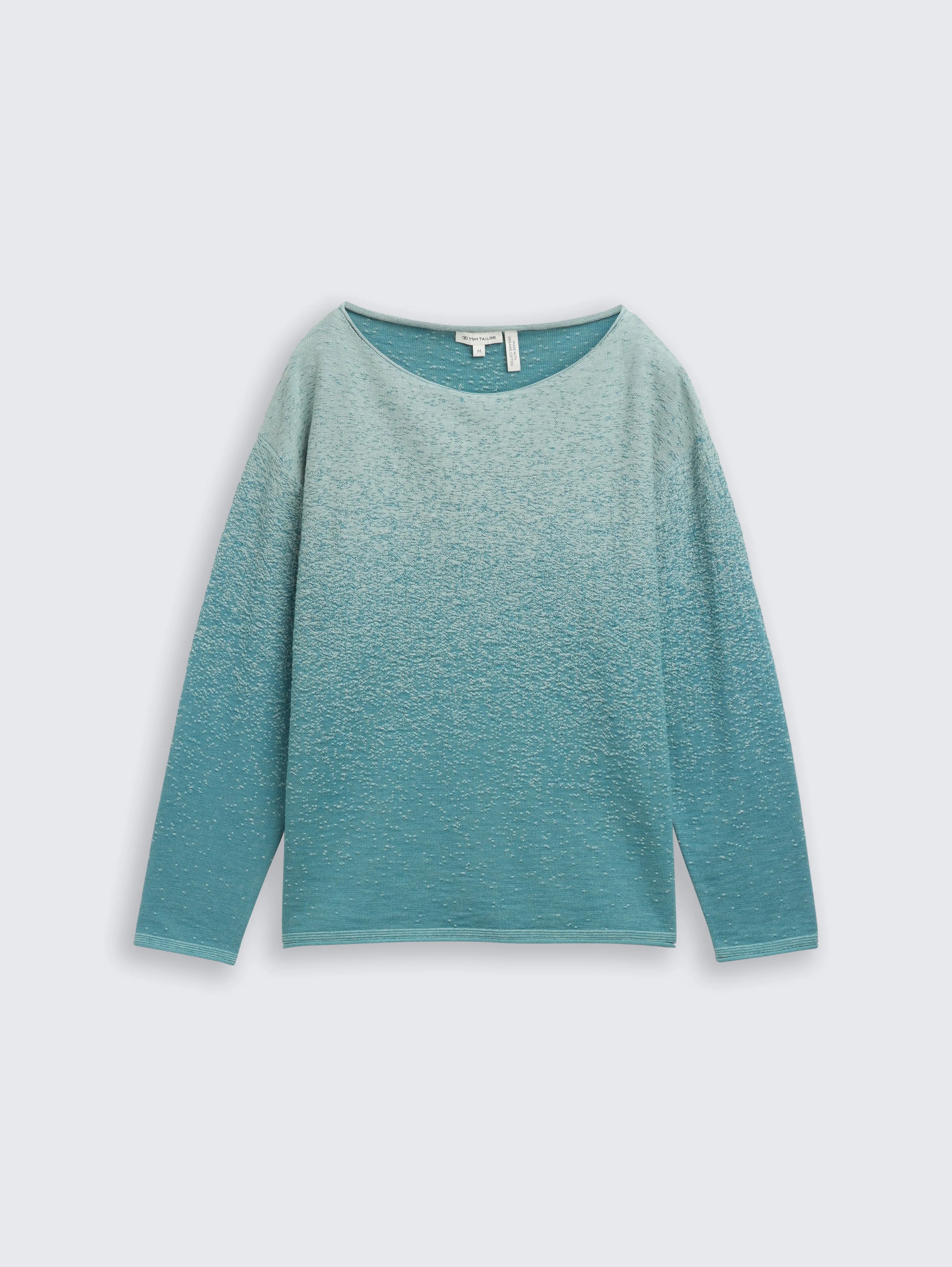 Tom Tailor_Gray_Loose Fit Knitted Jumper with Colour Gradient_1049487_39411_04