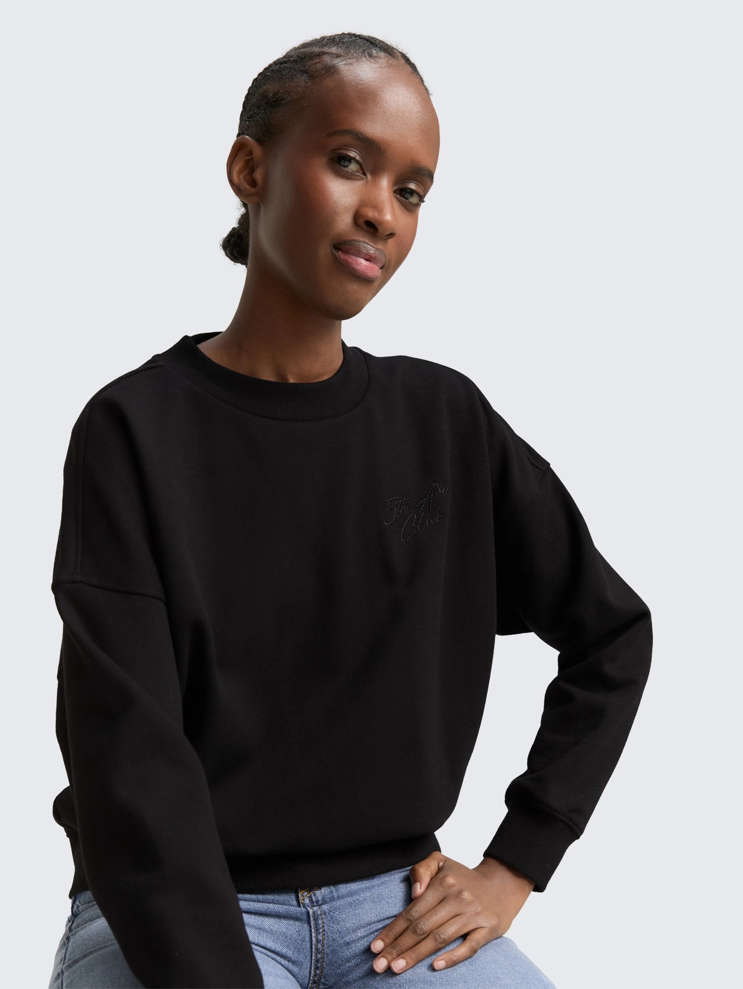 Tom Tailor_0_Sweatshirt with Glitter Embroidery_1049495_14482_05