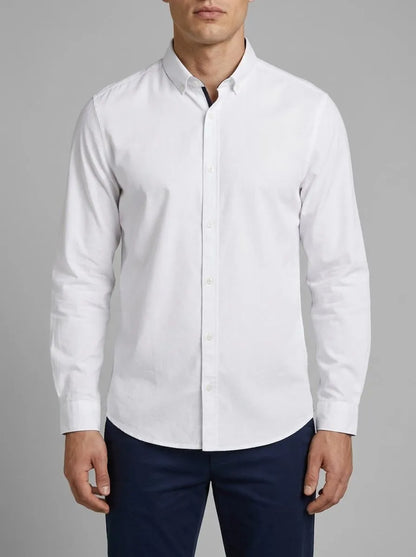 Tom Tailor White Men Regular Fit Shirt in Poplin SKU: 1049583_20000 Image 00
