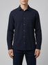 Tom Tailor Sky Captain Blue Men Regular Fit Shirt with Waffle Texture SKU: 1049588_10668 Image 00