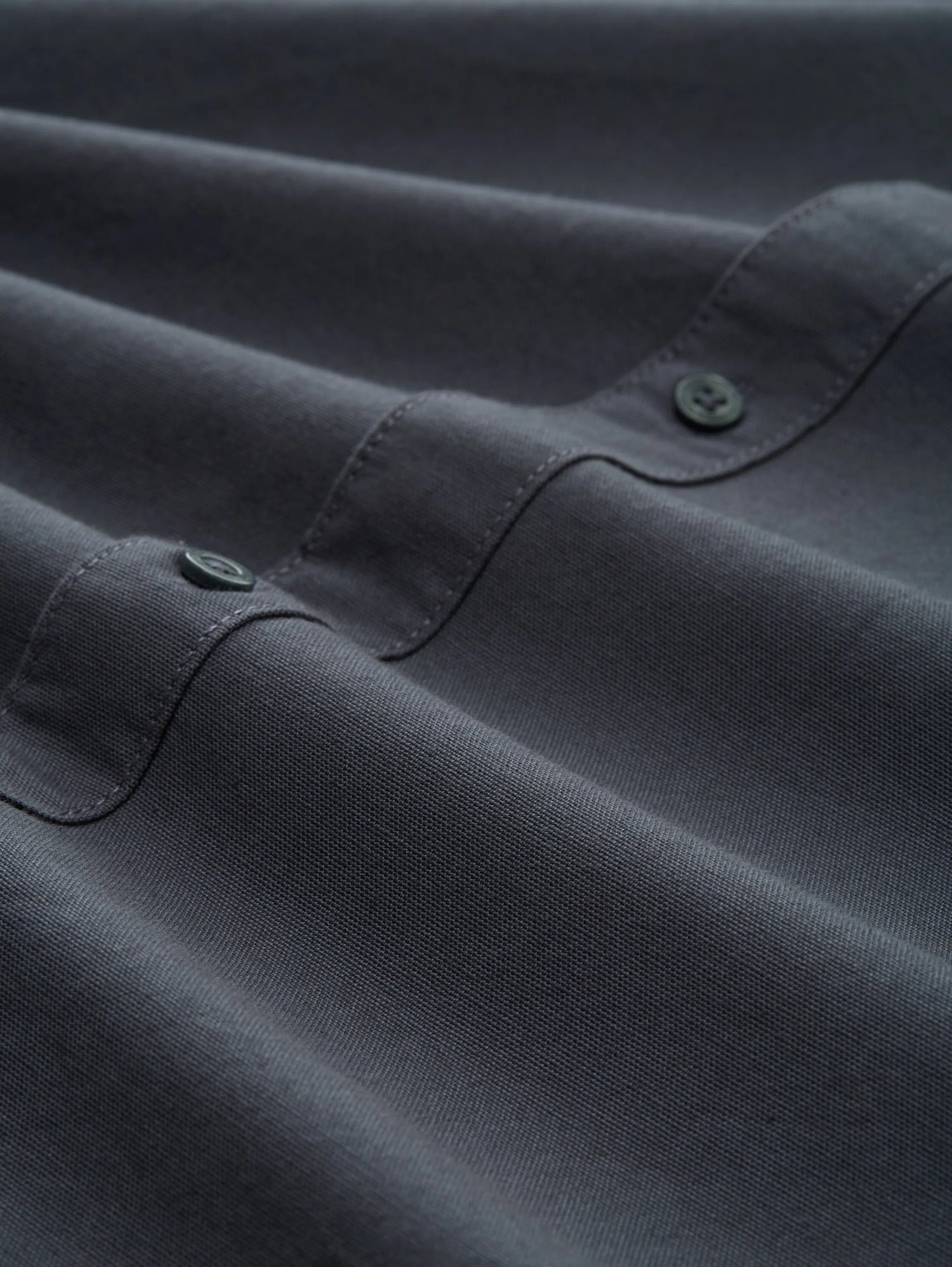 Denim Tom Tailor Urban Medium Grey Men Oxford Shirt with Logo Embroidery SKU: 1049661_21756 Image 02