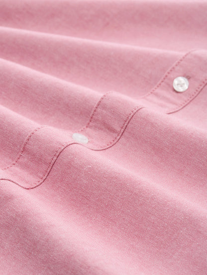 Denim Tom Tailor Baroque Rose Chambray Men Oxford Shirt with Logo Embroidery SKU: 1049661_39533 Image 05