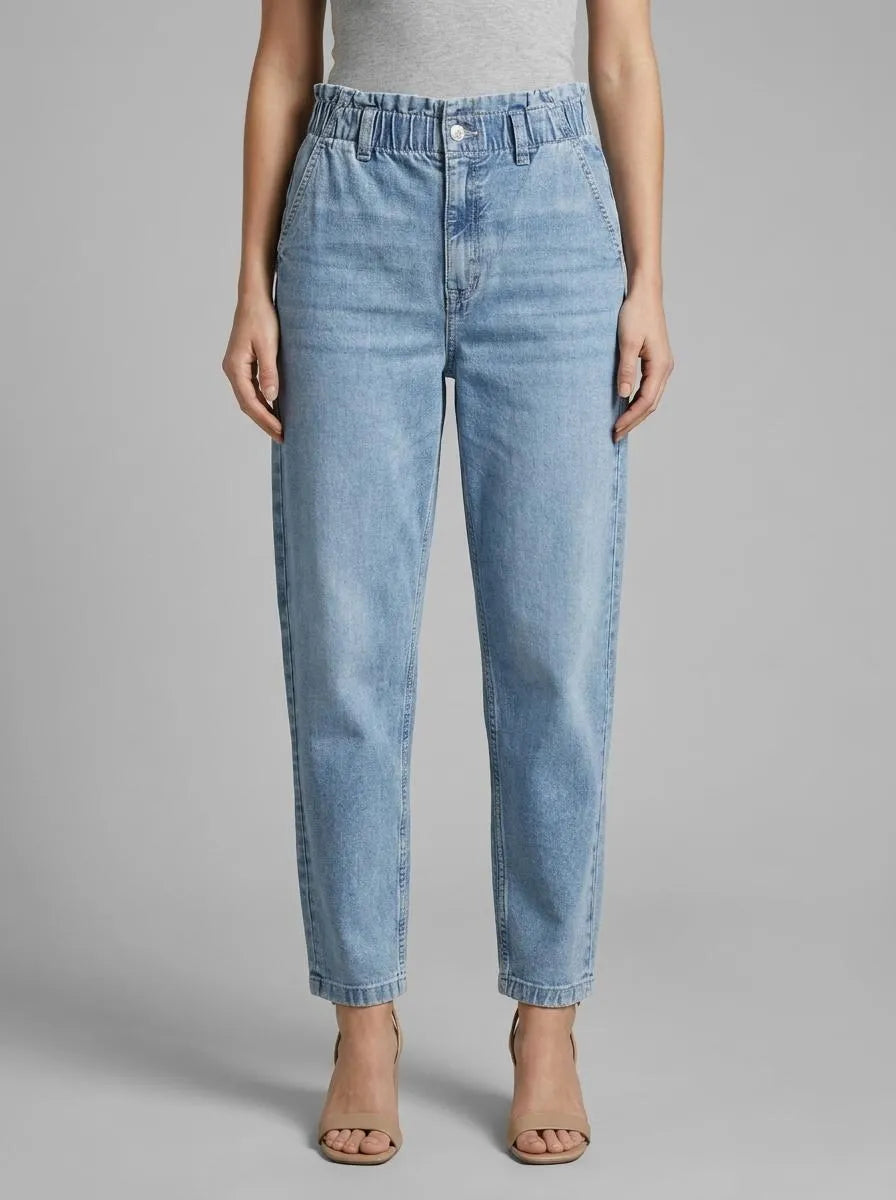 Denim Tom Tailor Used Light Stone Blue Denim Women Ttadea Barrel Jeans SKU: 1049746_10118 Image 00