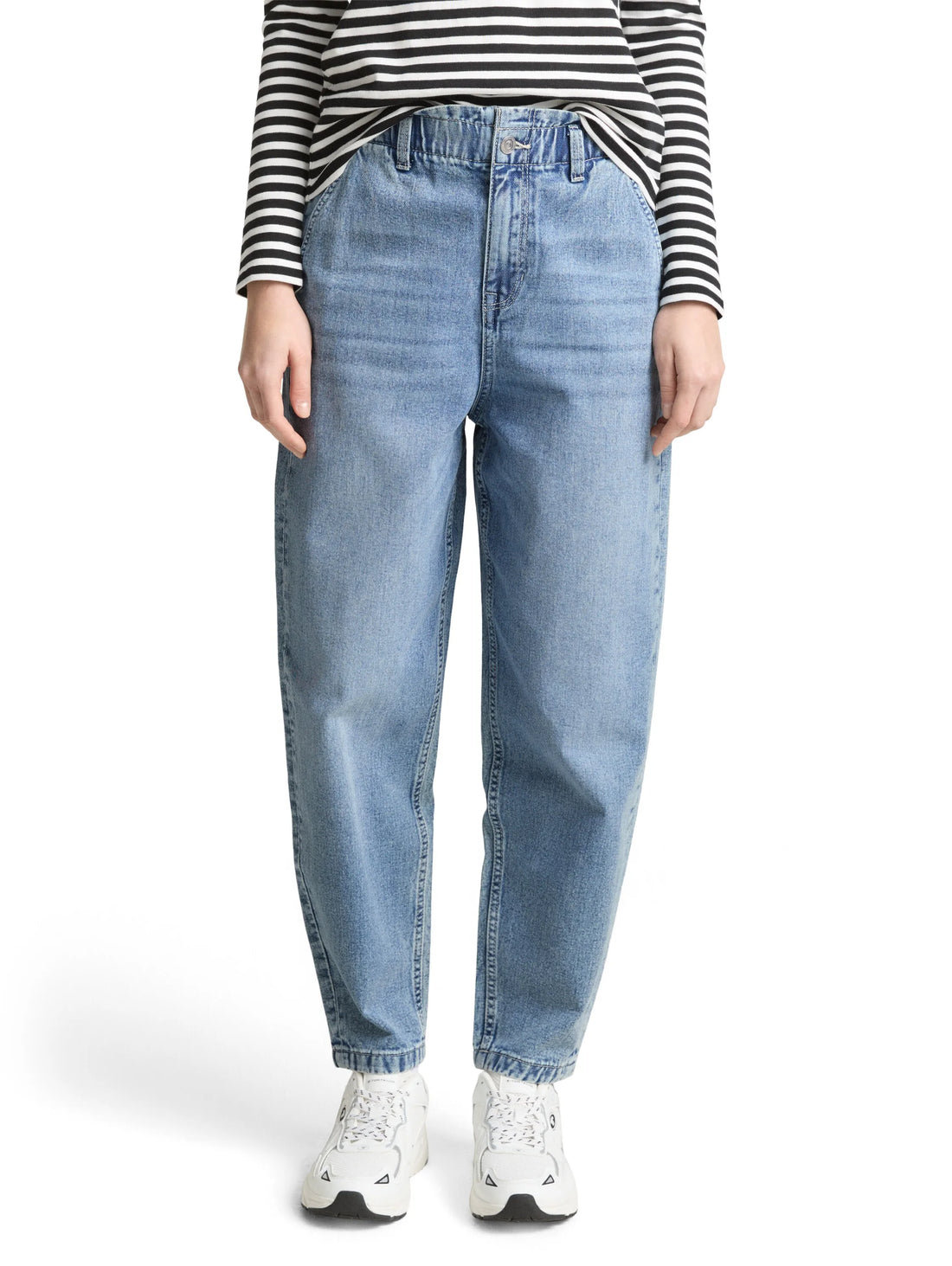 Denim Tom Tailor Used Light Stone Blue Denim Women Ttadea Barrel Jeans SKU: 1049746_10118 Image 01
