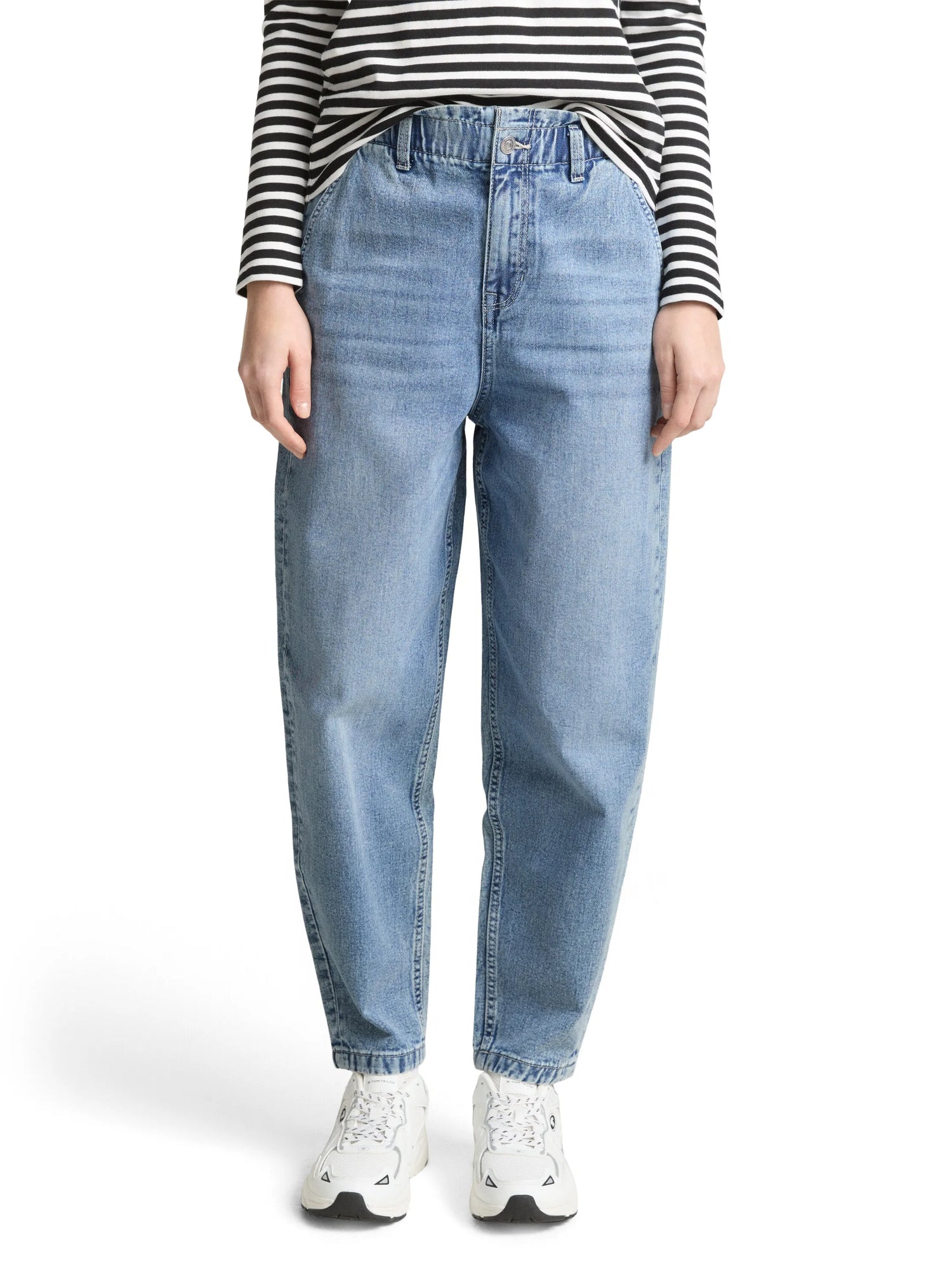 Denim Tom Tailor Used Light Stone Blue Denim Women Ttadea Barrel Jeans SKU: 1049746_10118 Image 01