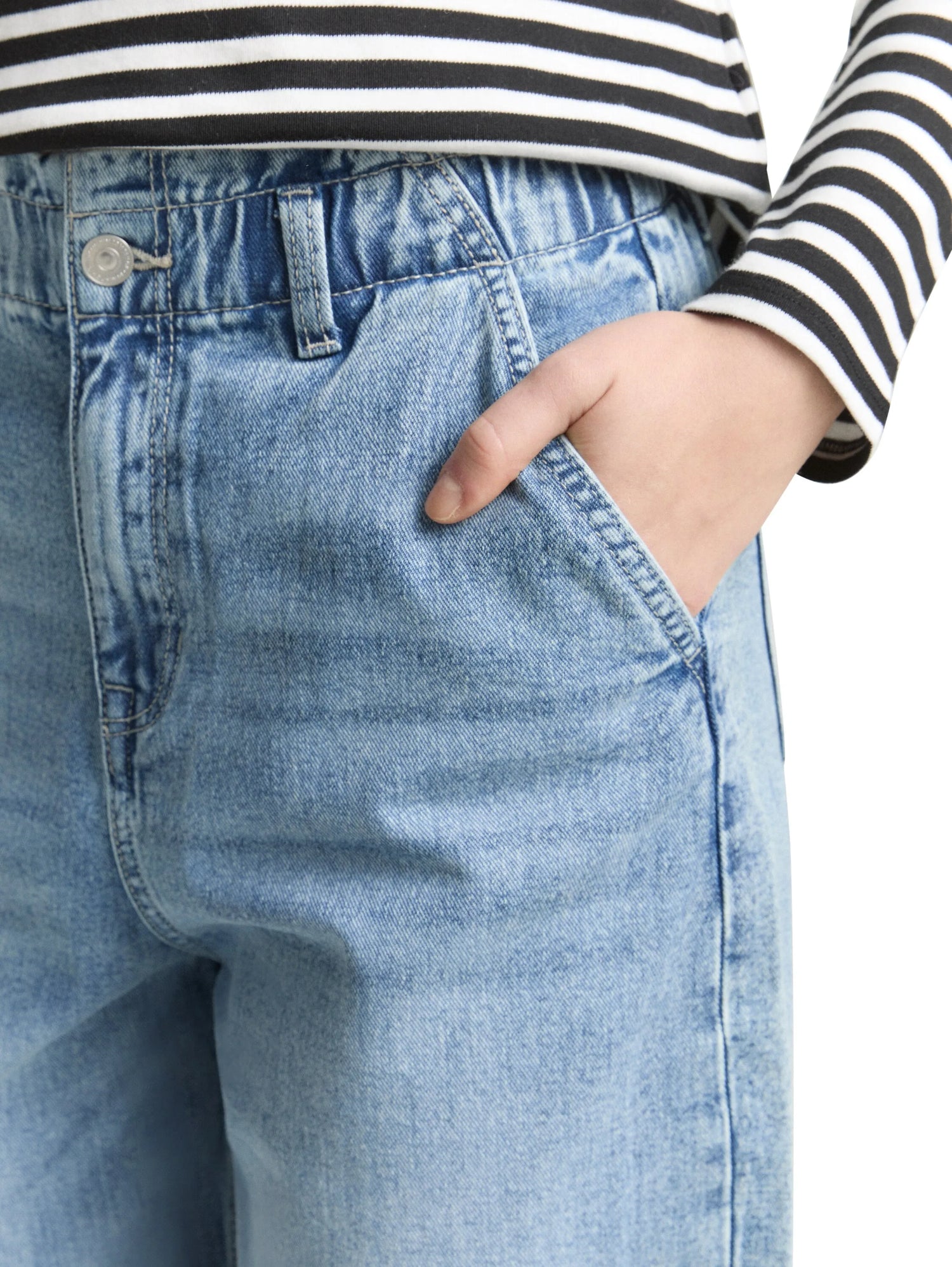 Denim Tom Tailor Used Light Stone Blue Denim Women Ttadea Barrel Jeans SKU: 1049746_10118 Image 04