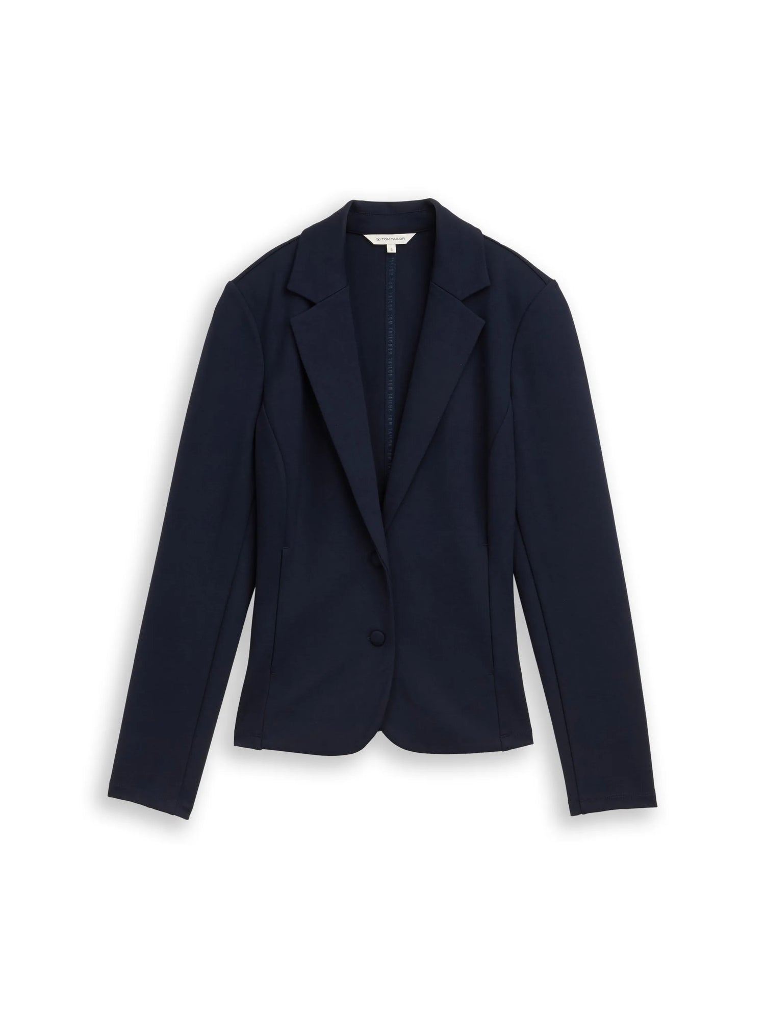 Tom Tailor Sky Captain Blue Women Slim Fit Blazer with Slit Pockets SKU: 1049772_10668 Image 06