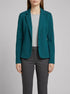 Tom Tailor Deep Meadow Green Women Slim Fit Blazer with Slit Pockets SKU: 1049772_12818 Image 00