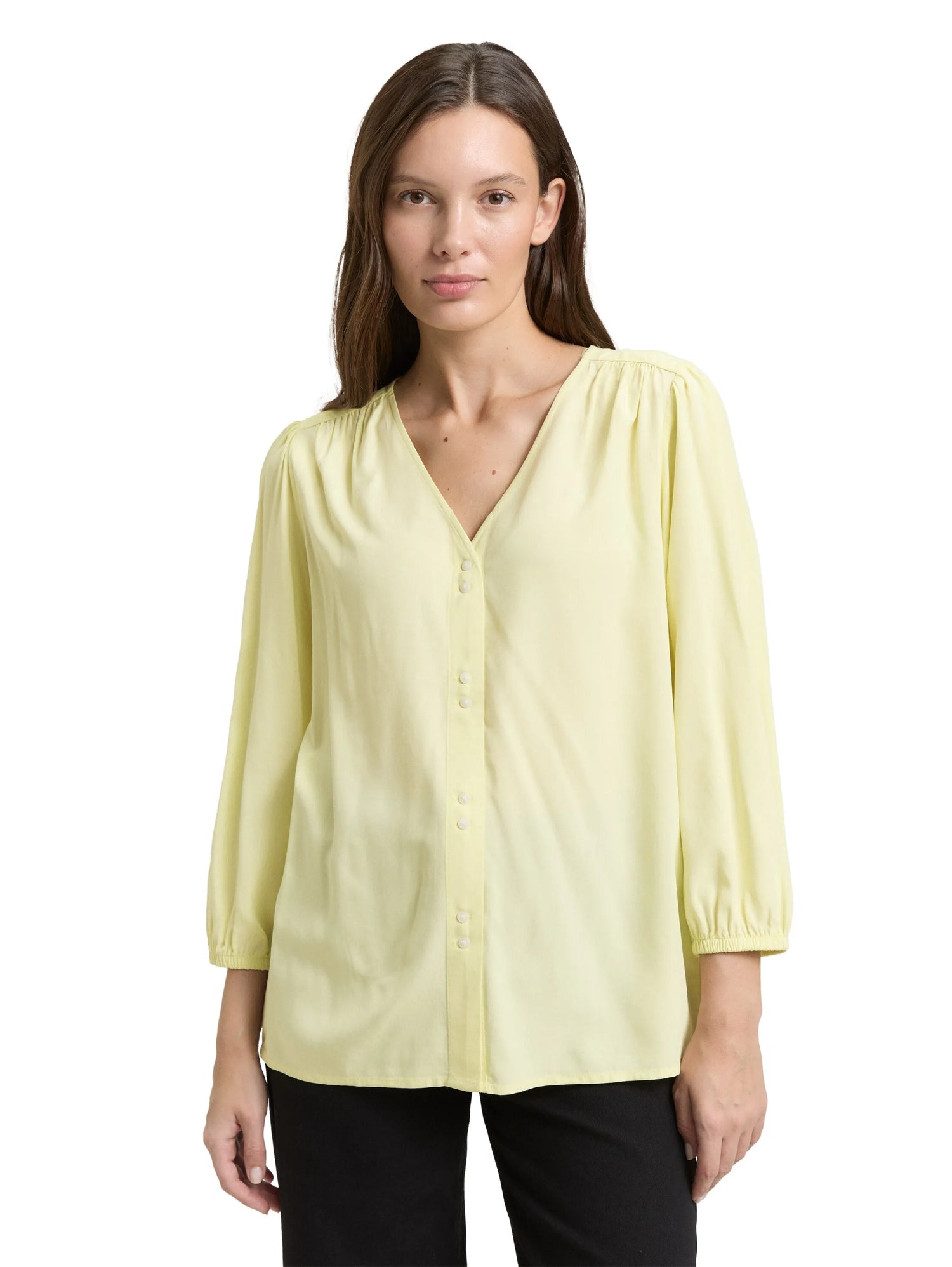 Tom Tailor Soft Lemon Women Viscose Blouse SKU: 1049794_38887 Image 04
