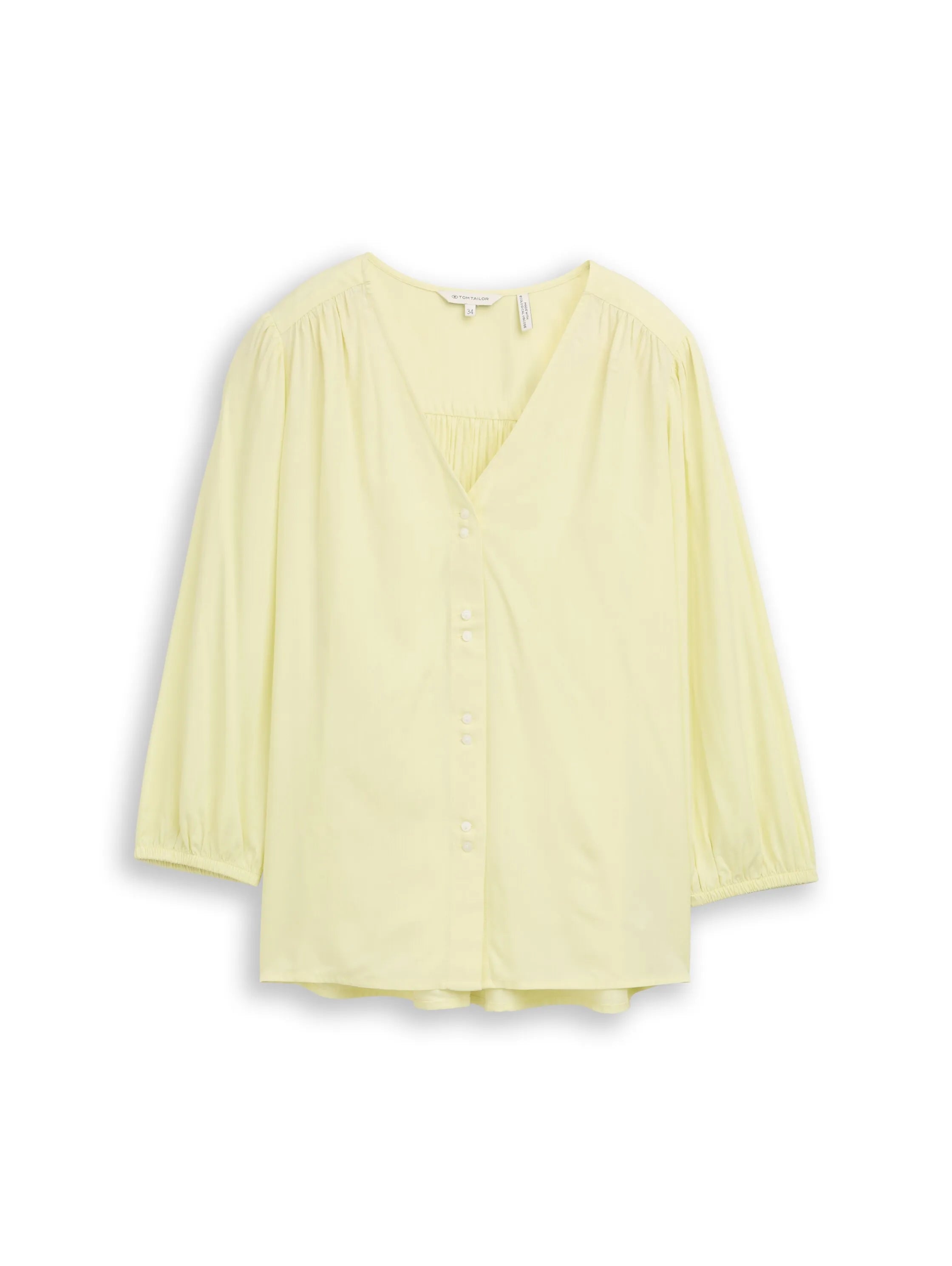Tom Tailor Soft Lemon Women Viscose Blouse SKU: 1049794_38887 Image 06