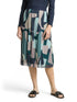 Tom Tailor Abstract Stripe Print Women Midi Mesh Skirt with Pattern SKU: 1049836_39722 Image 01