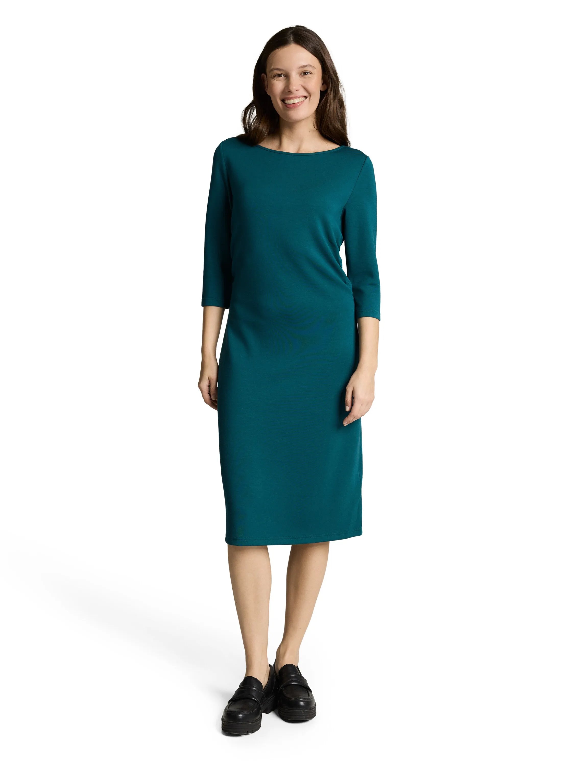 Tom Tailor Deep Meadow Green Women Dress with Ruffles SKU: 1049851_12818 Image 03