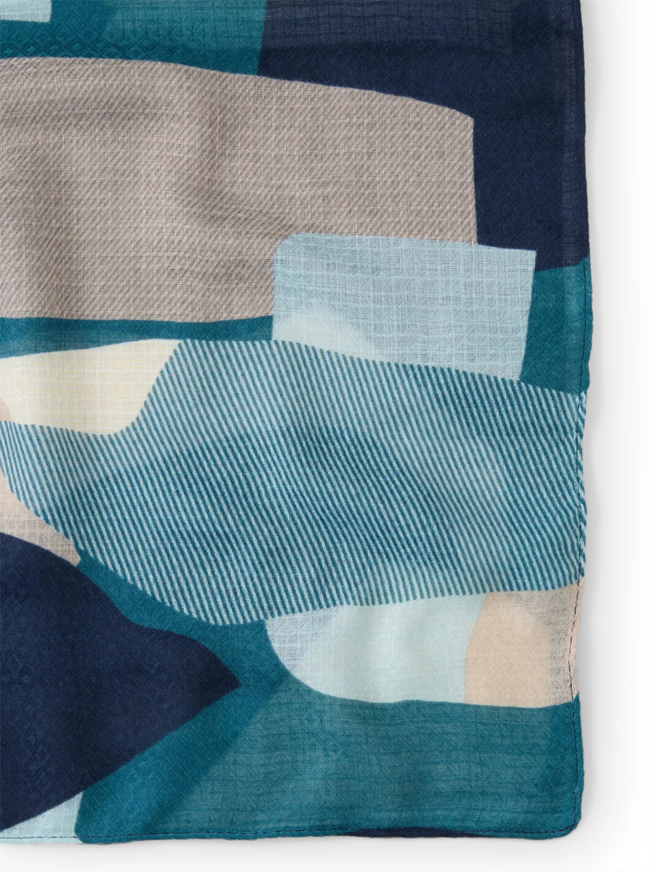 Tom Tailor Abstract Stripe Print Women Scarf with Print SKU: 1049857_39722 Image 02