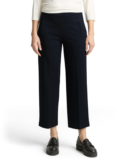 Tom Tailor Sky Captain Blue Women Ttmia Straight Cropped Trousers SKU: 1049981_10668 Image 01