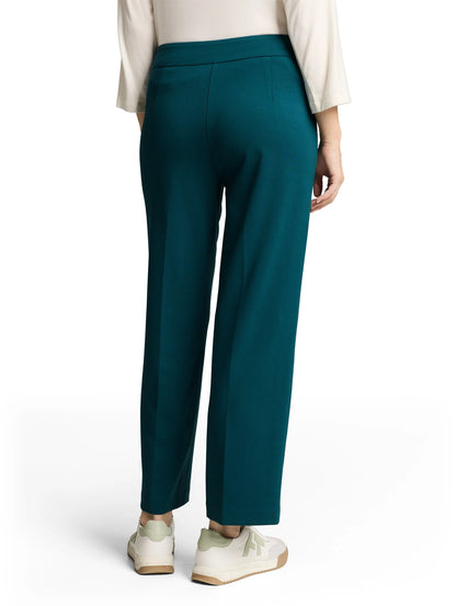 Tom Tailor Deep Meadow Green Women Ttmia Straight Cropped Trousers SKU: 1049981_12818 Image 02