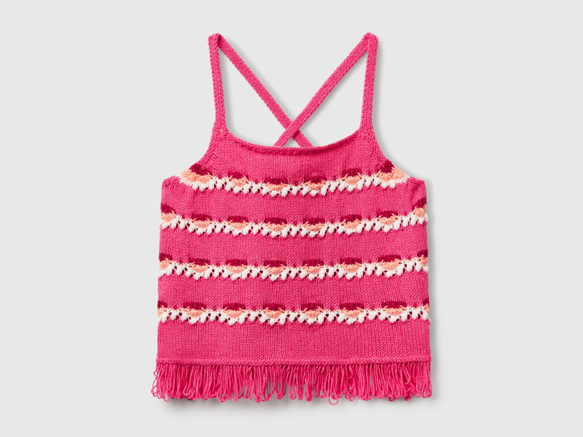 Benetton_Top in Crochet Stitch_104FQH00C_86A_01