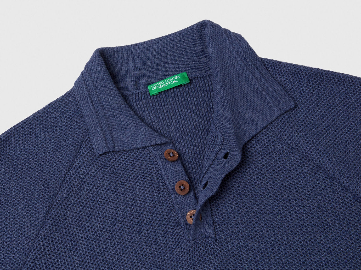 Benetton_Short Sleeve Polo in Linen Blend_104NC3005_72T_03