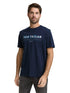 Tom Tailor Sky Captain Blue Men T-Shirt with Logo Print SKU: 1050136_10668 Image 03