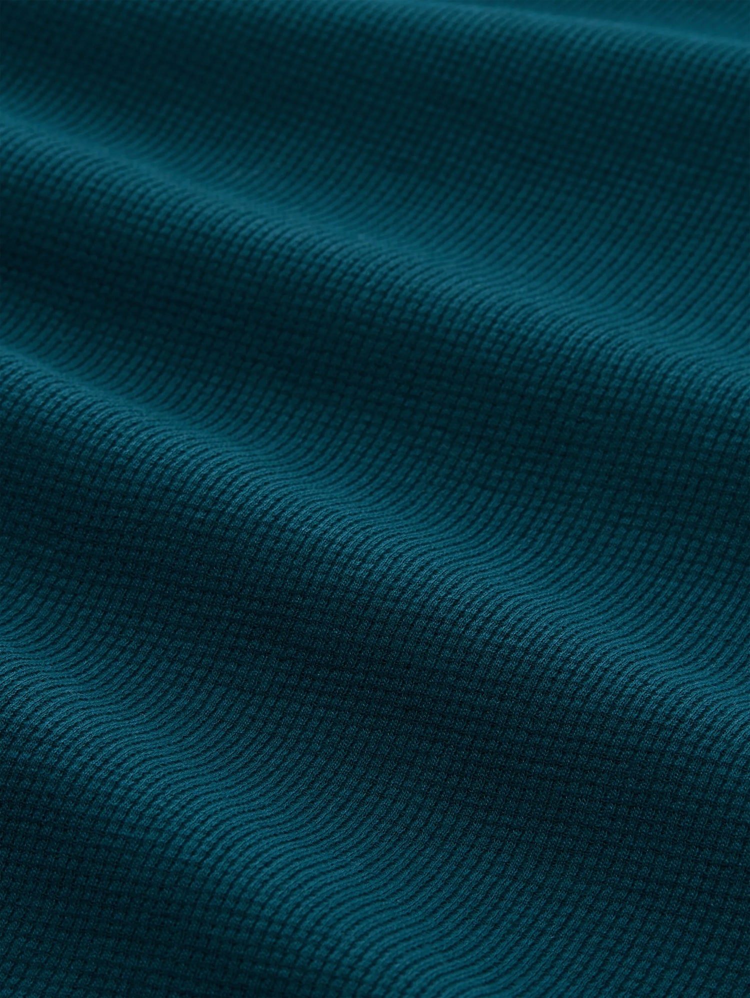 Tom Tailor Deep Meadow Green Men T-Shirt with Waffle Texture SKU: 1050148_12818 Image 05