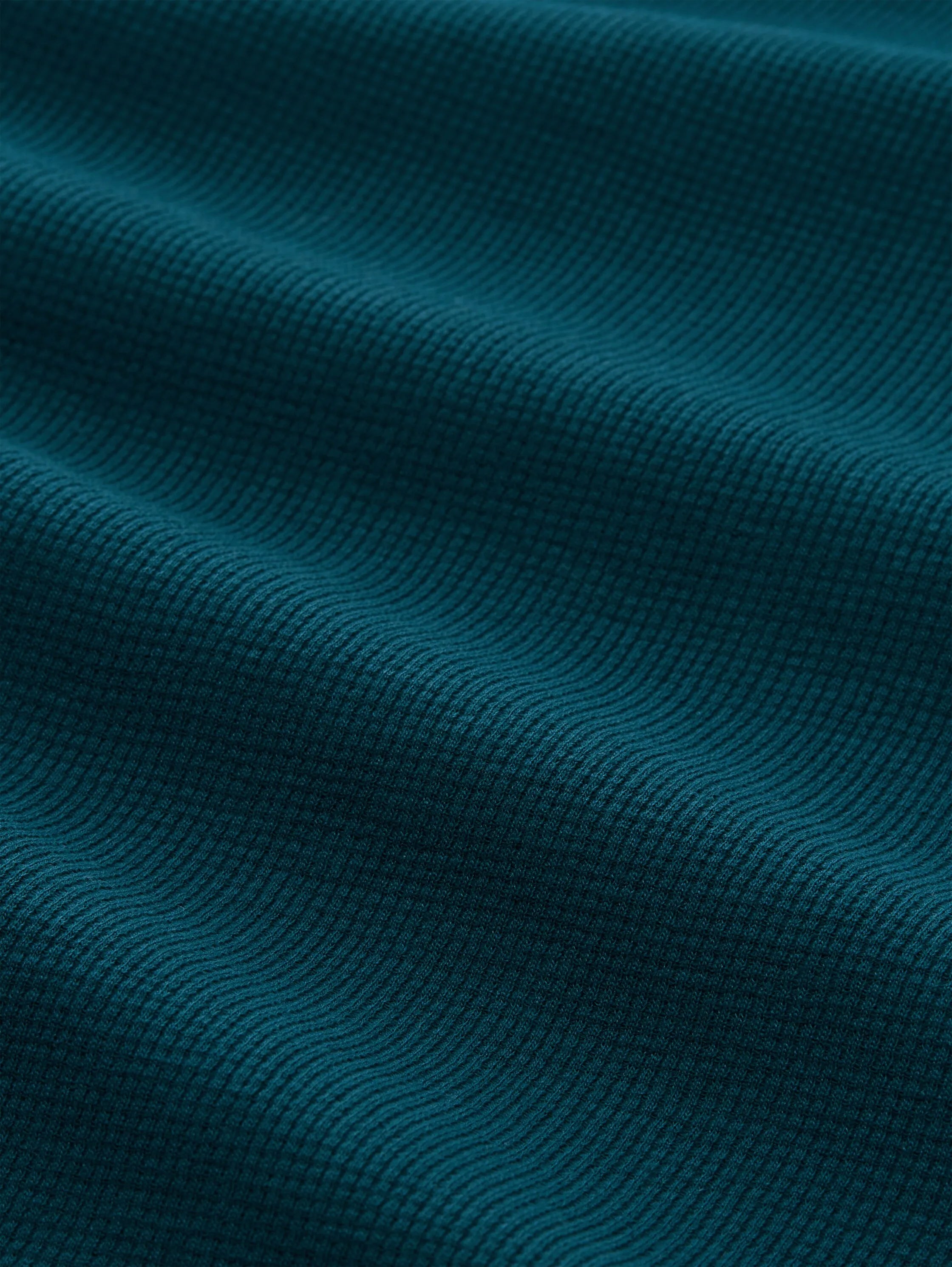 Tom Tailor Deep Meadow Green Men T-Shirt with Waffle Texture SKU: 1050148_12818 Image 05