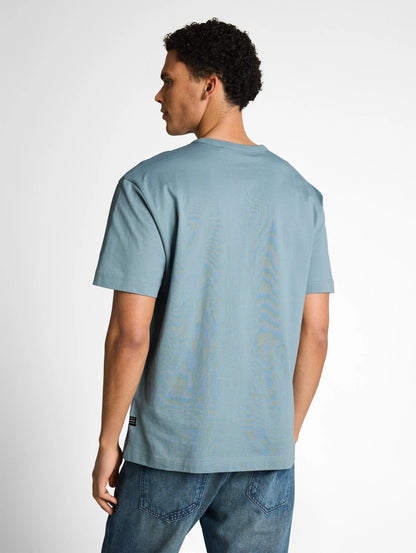 Denim Tom Tailor Citadel Blue Men Relaxed Fit Cotton T-Shirt SKU: 1050260_30118 Image 02