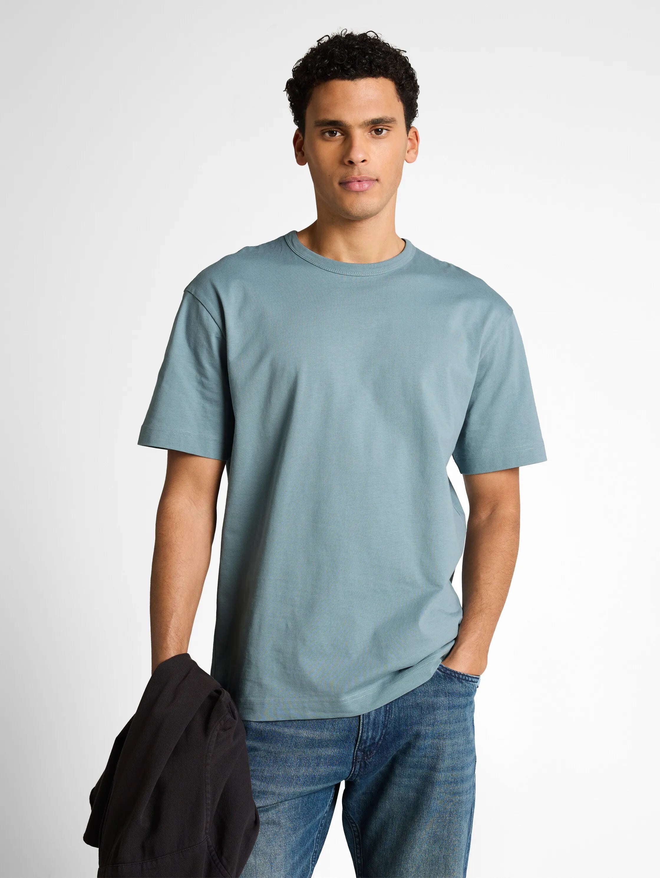 Denim Tom Tailor Citadel Blue Men Relaxed Fit Cotton T-Shirt SKU: 1050260_30118 Image 03