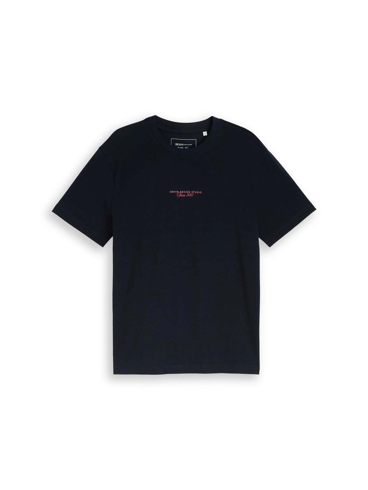 Denim Tom Tailor Sky Captain Blue Men Relaxed Fit T-Shirt with Back Print SKU: 1050262_10668 Image 06