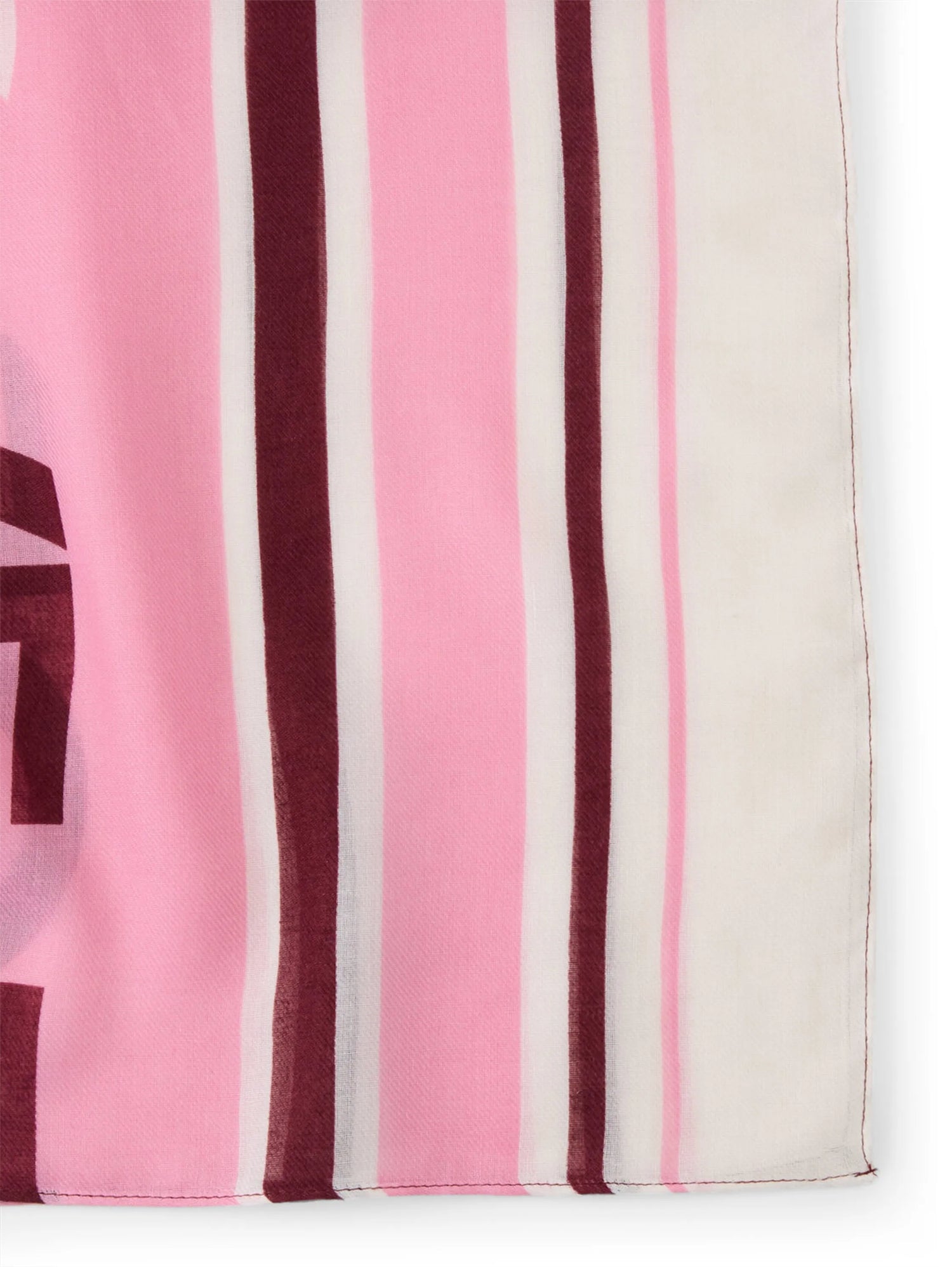 Denim Tom Tailor Red Pink Heart Design Women Scarf with Lettering SKU: 1050389_39889 Image 02