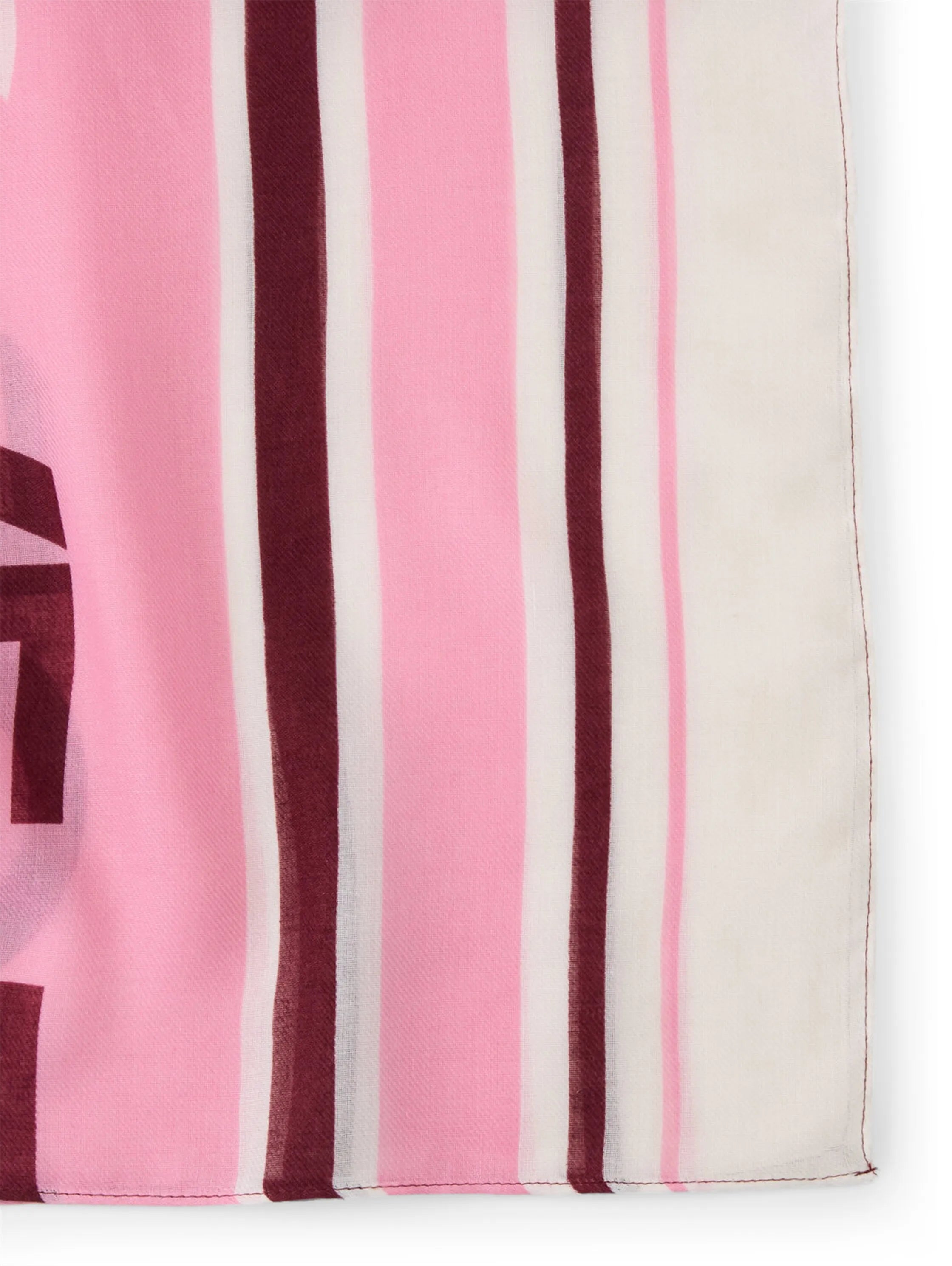 Denim Tom Tailor Red Pink Heart Design Women Scarf with Lettering SKU: 1050389_39889 Image 02