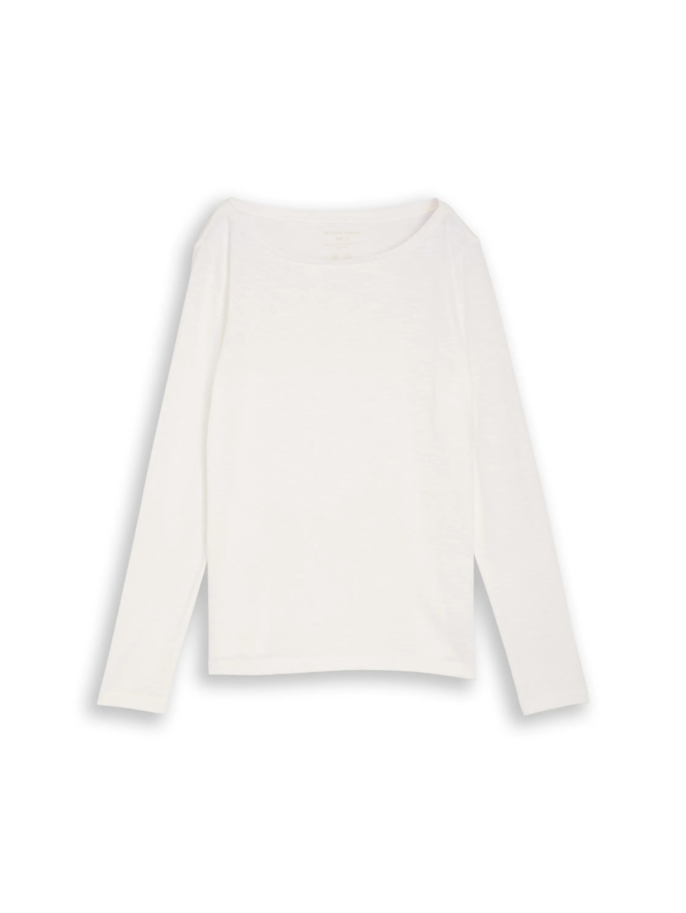 Tom Tailor Whisper White Women Basic Long-Sleeved Cotton Shirt SKU: 1050419_10315 Image 06