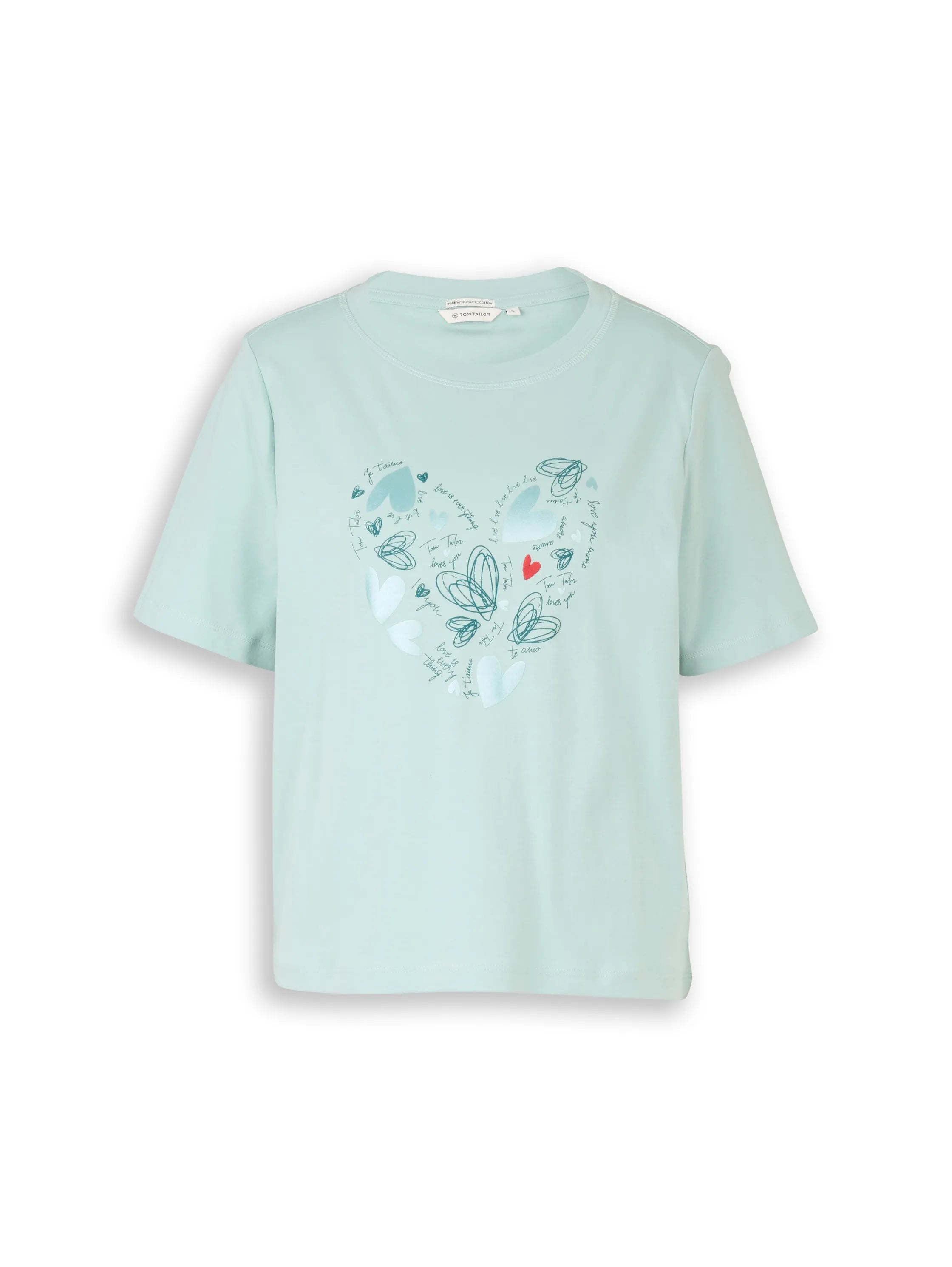 Tom Tailor Blue Haze Women Cotton T-Shirt SKU: 1050426_38784 Image 06