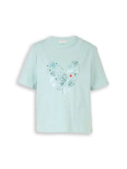 Tom Tailor Blue Haze Women Cotton T-Shirt SKU: 1050426_38784 Image 06