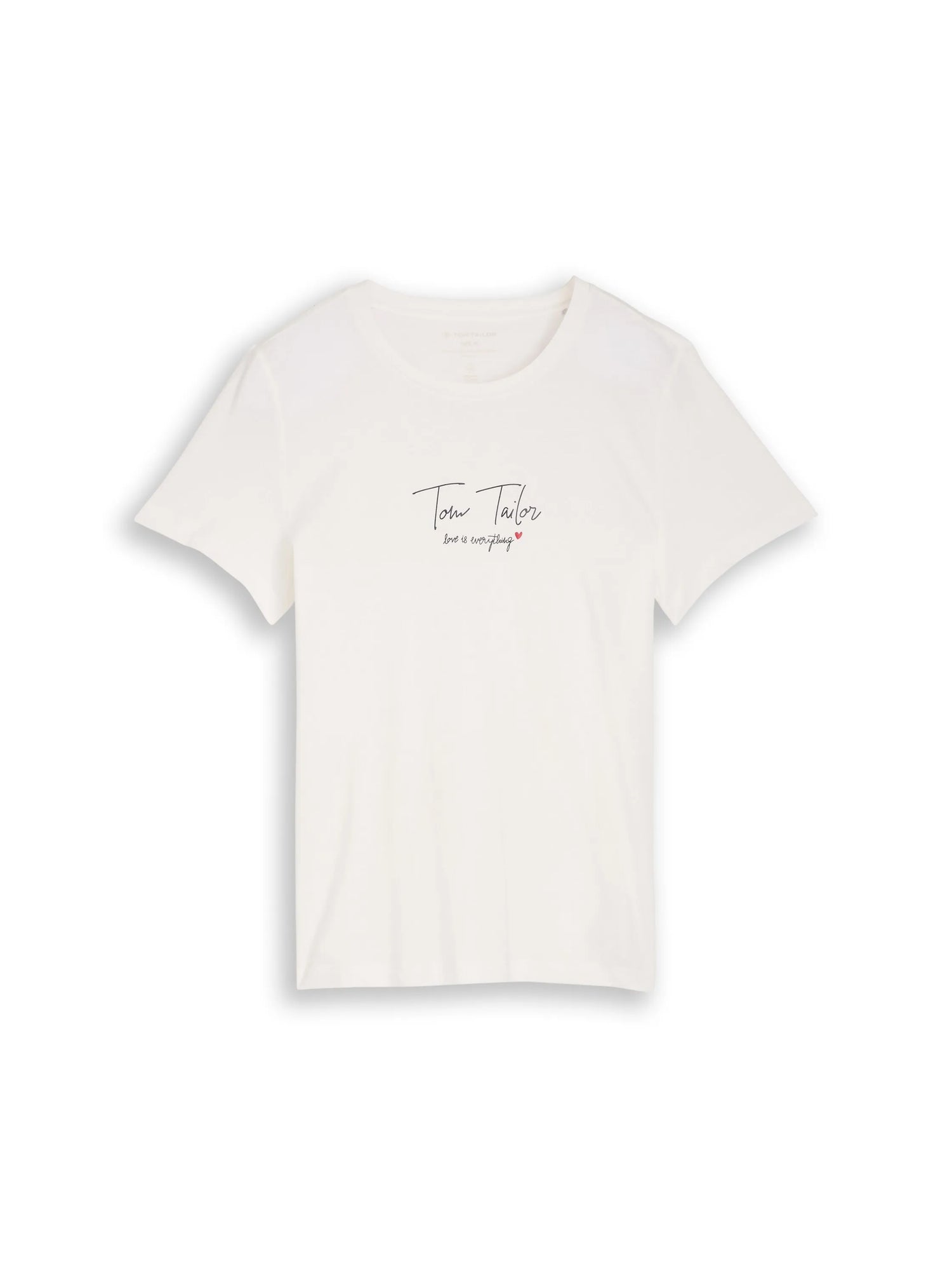 Tom Tailor Whisper White Women T-Shirt with Logo Print SKU: 1050428_10315 Image 06