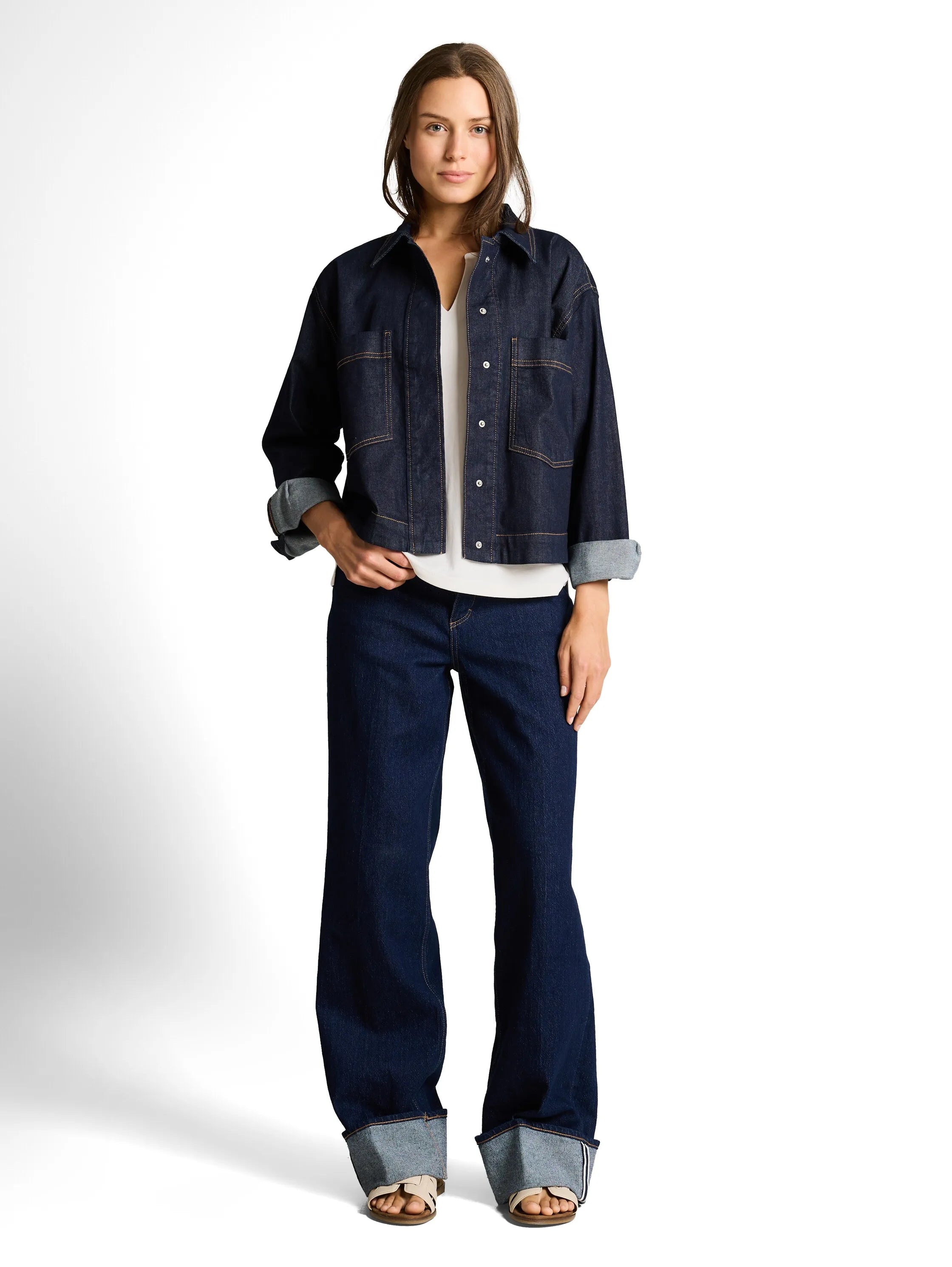 Tom Tailor Whisper White Women Long-Sleeved Shirt with Ruffles SKU: 1050430_10315 Image 01