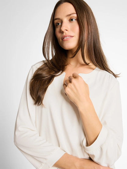 Tom Tailor Whisper White Women Long-Sleeved Shirt with Ruffles SKU: 1050430_10315 Image 03