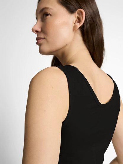 Tom Tailor Deep Black Women Slim-Fit Top with a Round Neckline SKU: 1050431_14482 Image 04