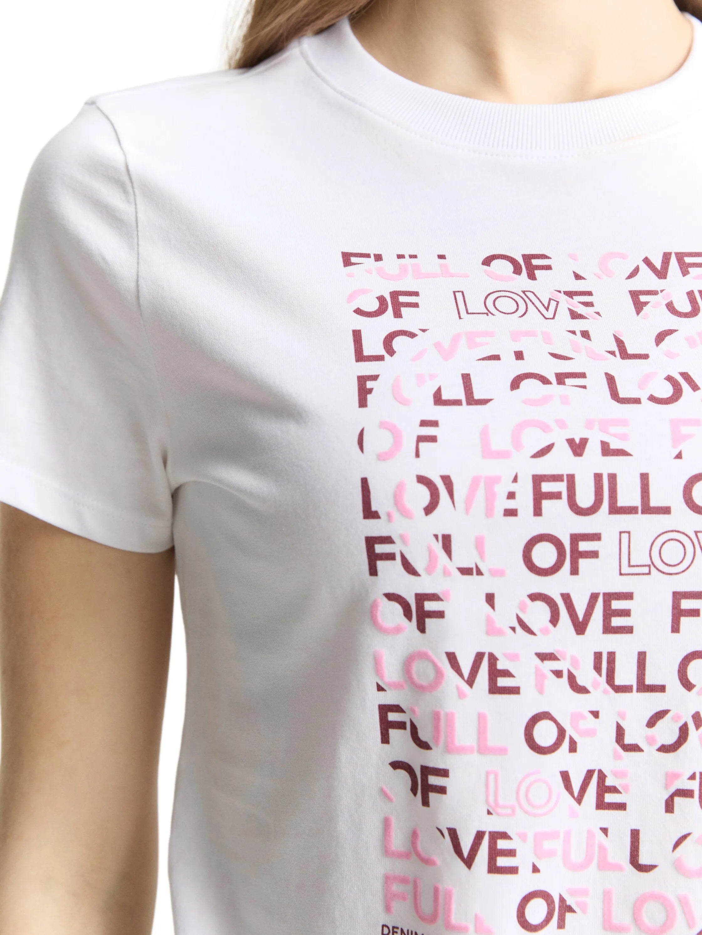 Denim Tom Tailor White Women Cotton T-Shirt SKU: 1050484_20000 Image 04