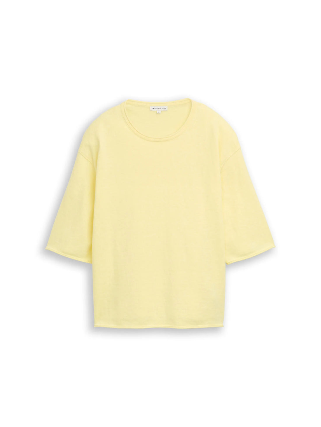 Tom Tailor Soft Lemon Melange Women Loose Fit Knitted Jumper with Cashmere Blend SKU: 1050541_39072 Image 01