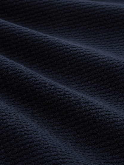 Tom Tailor Sky Captain Blue Men Knitted Jumper with Polo Collar SKU: 1050756_10668 Image 05