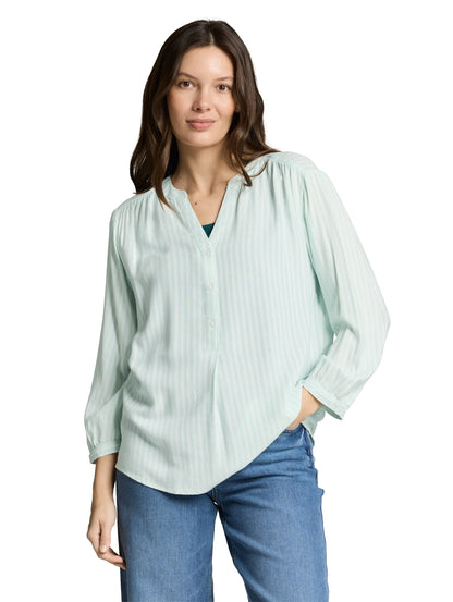 Tom Tailor Blue Haze White Stripe Women Striped Blouse SKU: 1050771_39661 Image 04