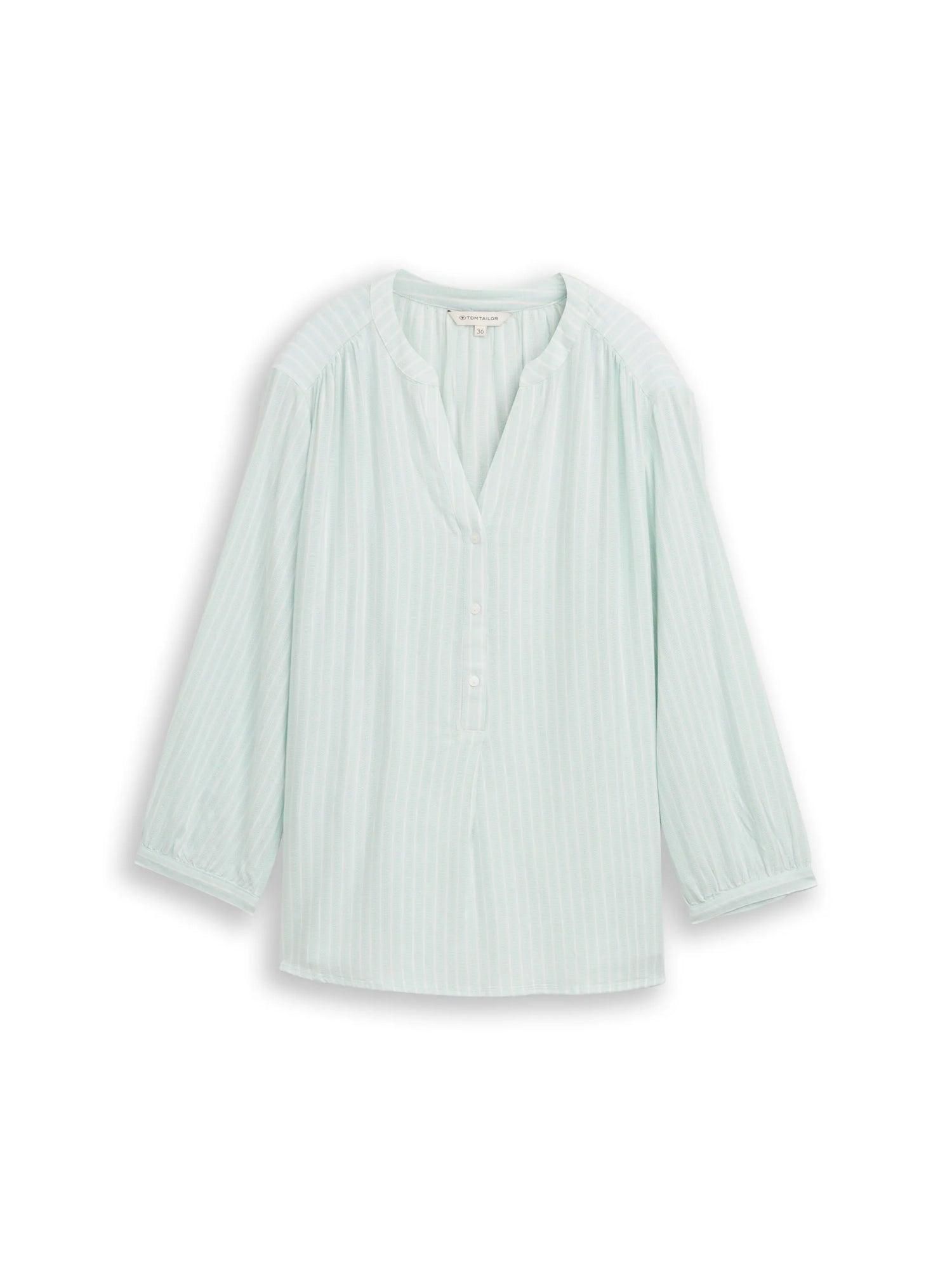 Tom Tailor Blue Haze White Stripe Women Striped Blouse SKU: 1050771_39661 Image 06