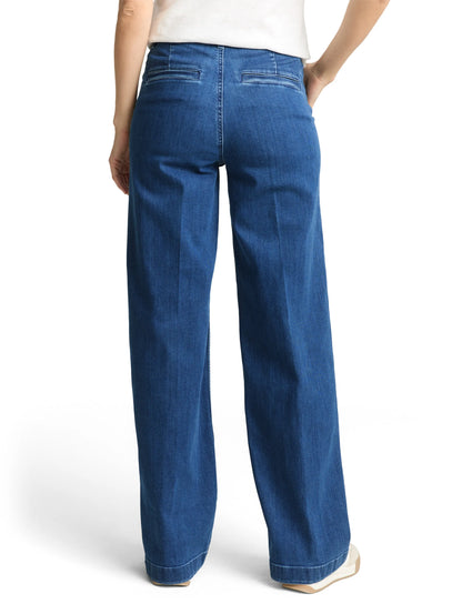 Tom Tailor Mid Stone Bright Blue Denim Women Ttmadina Wide Jeans SKU: 1051373_10152 Image 02