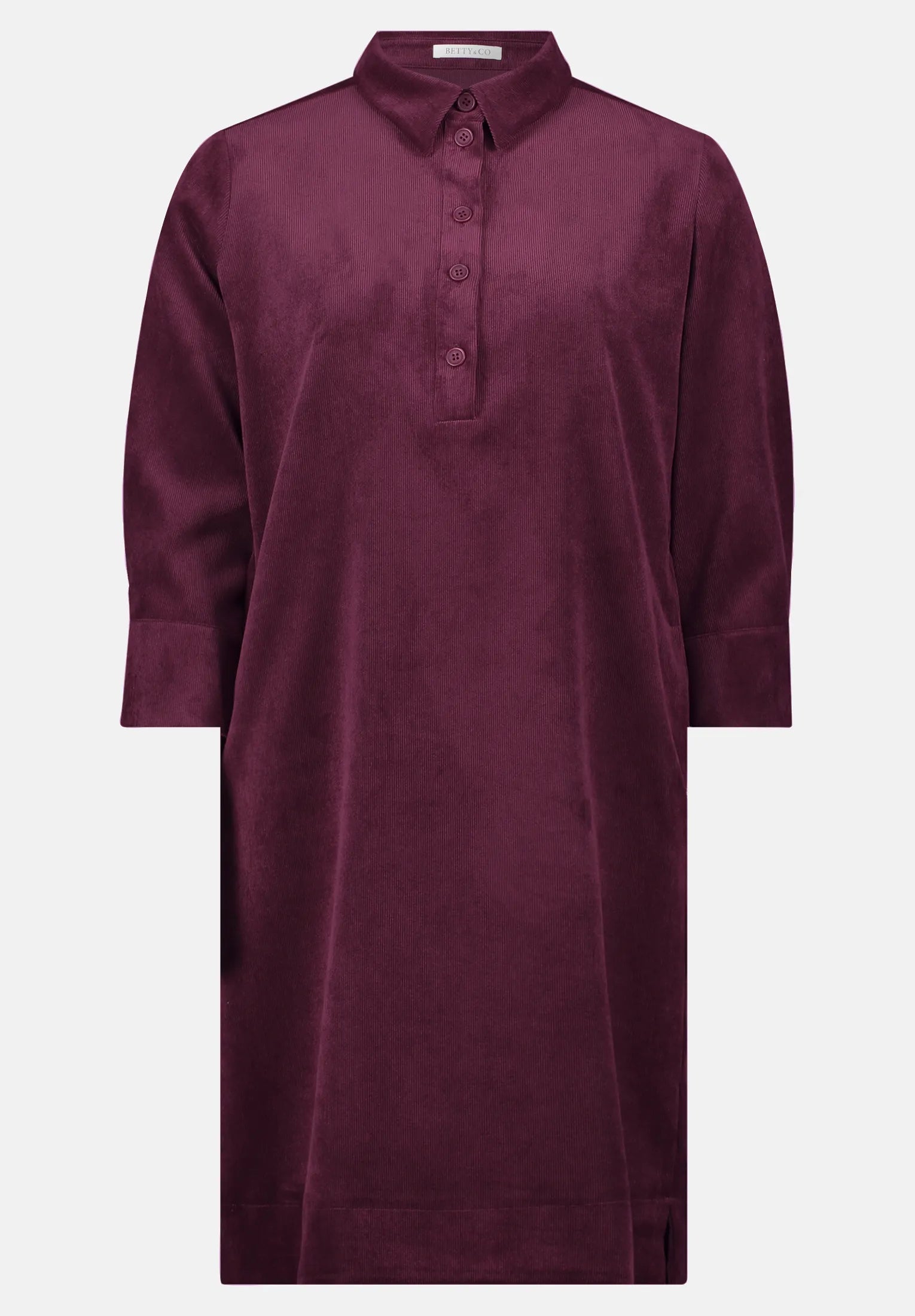 Betty Barclay_Dark Aubergine_Casual Collar Dress_1065-3650_4685_04
