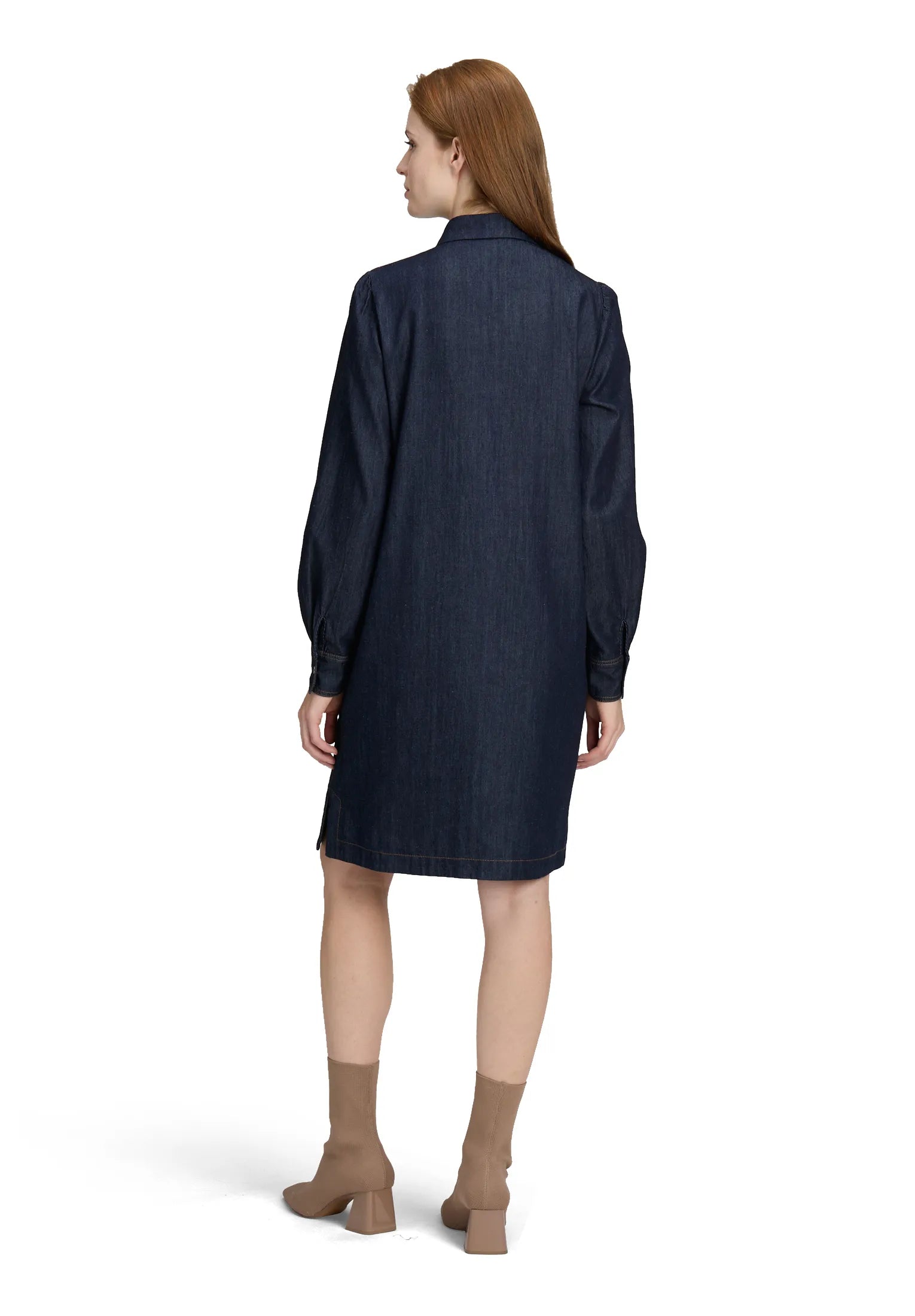 Betty Barclay_Dark Blue Denim_Short Denim Dress 1/1 Sleeve_1067-3130_8620_03