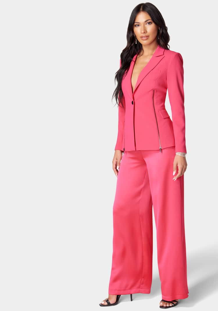 Satin Zipper Godet Tailored Jacket_107875_RASPBERRY SORBET_02