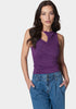 Slit Front Ruched Top_107883_IMPERIAL PURPLE_01