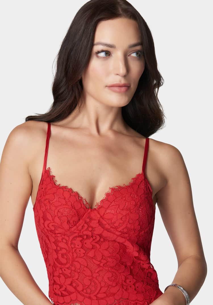 Scallop Trim Detail Lace Bustier Top_107885_SALSA_04