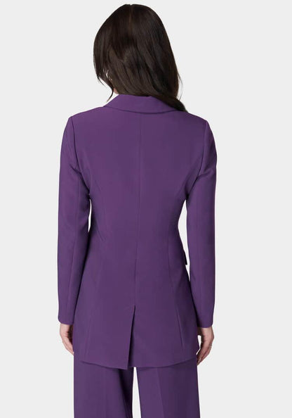 Woven Twill Cut Out Tailored Jacket_107891_IMPERIAL PURPLE_03