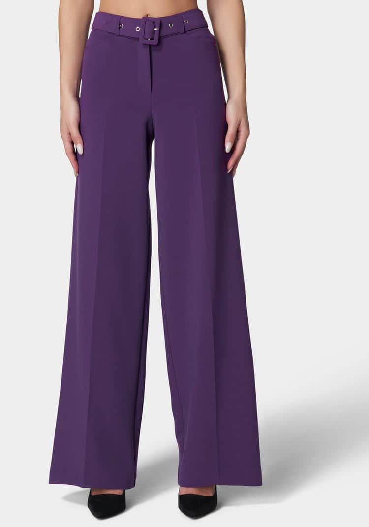 High Waist Belted Wide Leg Pant_107893_IMPERIAL PURPLE_01