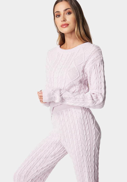 Asymmetric Cable Knit Sweater_107905_LAVENDER FOG_02